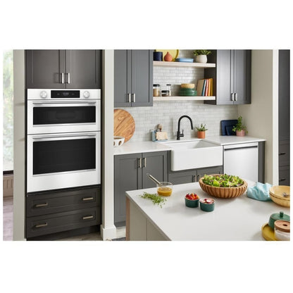 KitchenAid KOEC530PWH Microwave Wall Oven Combo