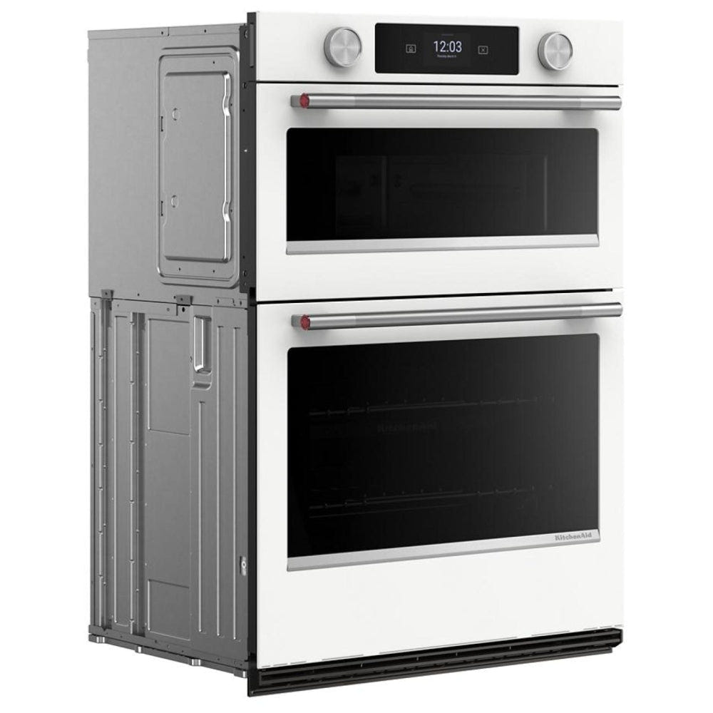 KitchenAid KOEC530PWH Microwave Wall Oven Combo