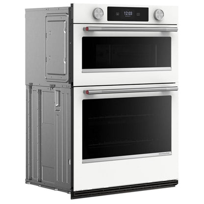 KitchenAid KOEC530PWH Microwave Wall Oven Combo