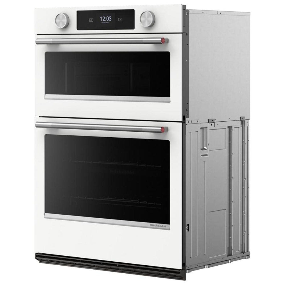 KitchenAid KOEC530PWH Microwave Wall Oven Combo