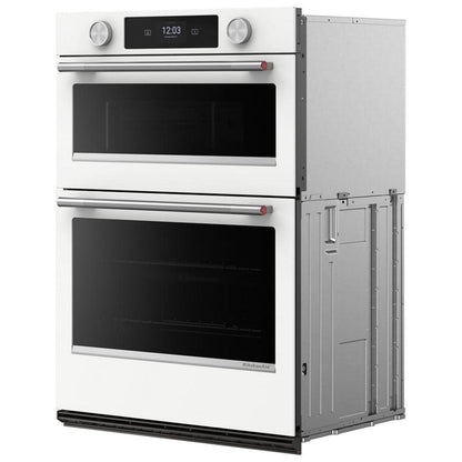 KitchenAid KOEC530PWH Microwave Wall Oven Combo