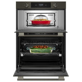KitchenAid KOEC930SBE Microwave Wall Oven Combo, 30 inch Exterior Width, True Convection, 6.4 cu. ft. Capacity, Temperature Probe, Wifi Enabled, Air Fry, Black Ore colour Cooking Camera, Backlit Knobs