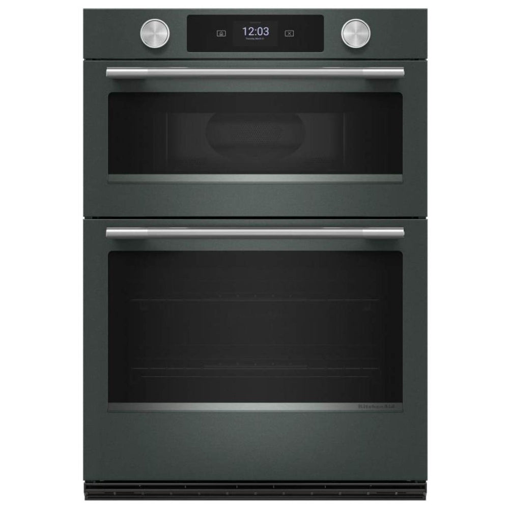 KitchenAid KOEC930SJP Microwave Wall Oven Combo, 30 inch Exterior Width, True Convection, 6.4 cu. ft. Capacity, Temperature Probe, Wifi Enabled, Air Fry, Juniper colour Cooking Camera, Backlit Knobs