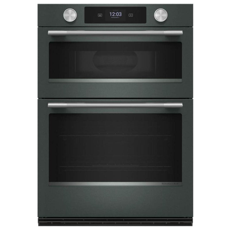KitchenAid KOEC930SJP Microwave Wall Oven Combo, 30 inch Exterior Width, True Convection, 6.4 cu. ft. Capacity, Temperature Probe, Wifi Enabled, Air Fry, Juniper colour Cooking Camera, Backlit Knobs