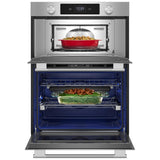 KitchenAid KOEC930SPS Microwave Wall Oven Combo, 30 inch Exterior Width, True Convection, 6.4 cu. ft. Capacity, Temperature Probe, Wifi Enabled, Air Fry, PrintShield Stainless Steel colour Cooking Camera, Backlit Knobs