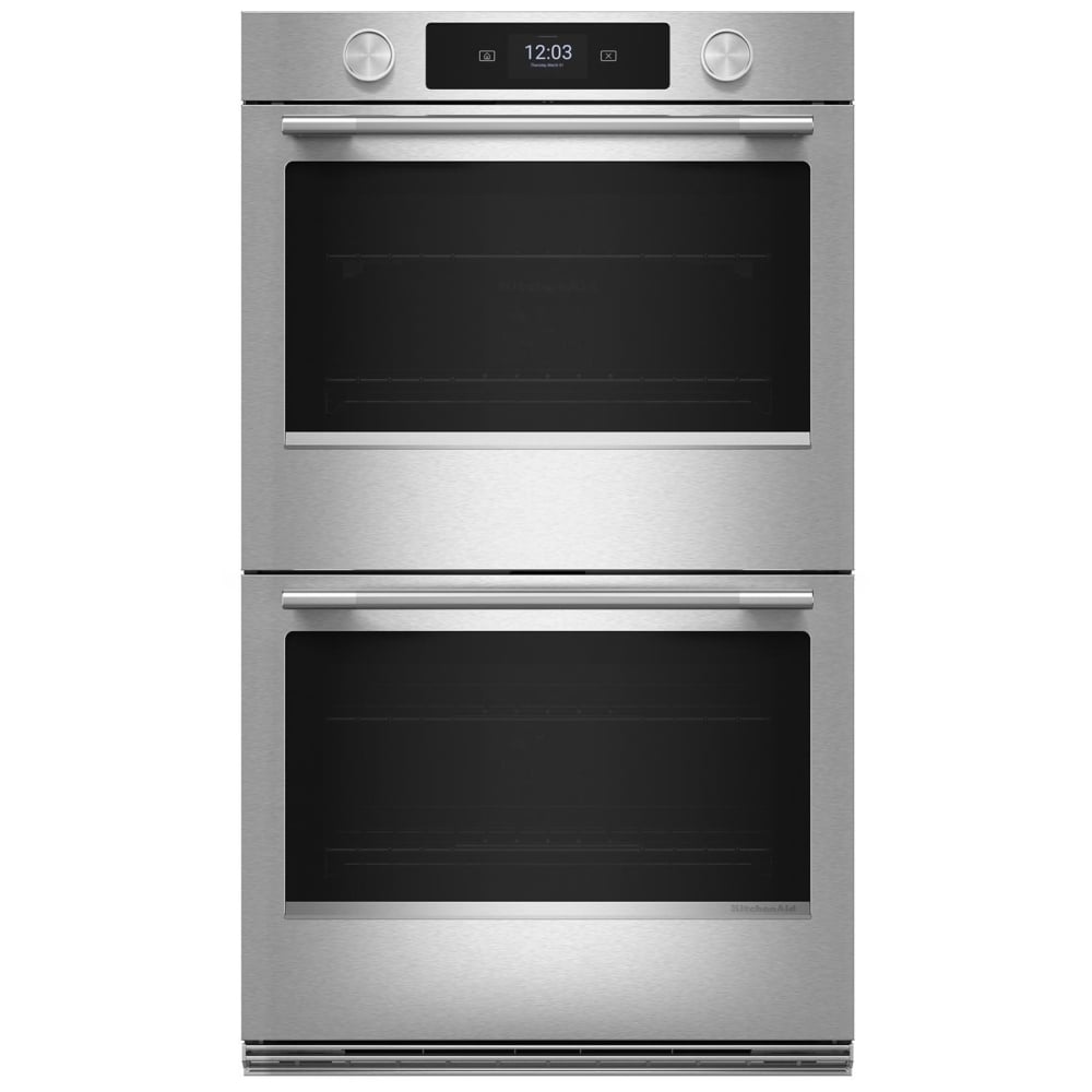 KitchenAid KOED730SPS Double Wall Oven, 30 inch Exterior Width, True Convection (Both Ovens), 10 cu. ft. Capacity, Temperature Probe, Wifi Enabled, PrintShield Stainless colour