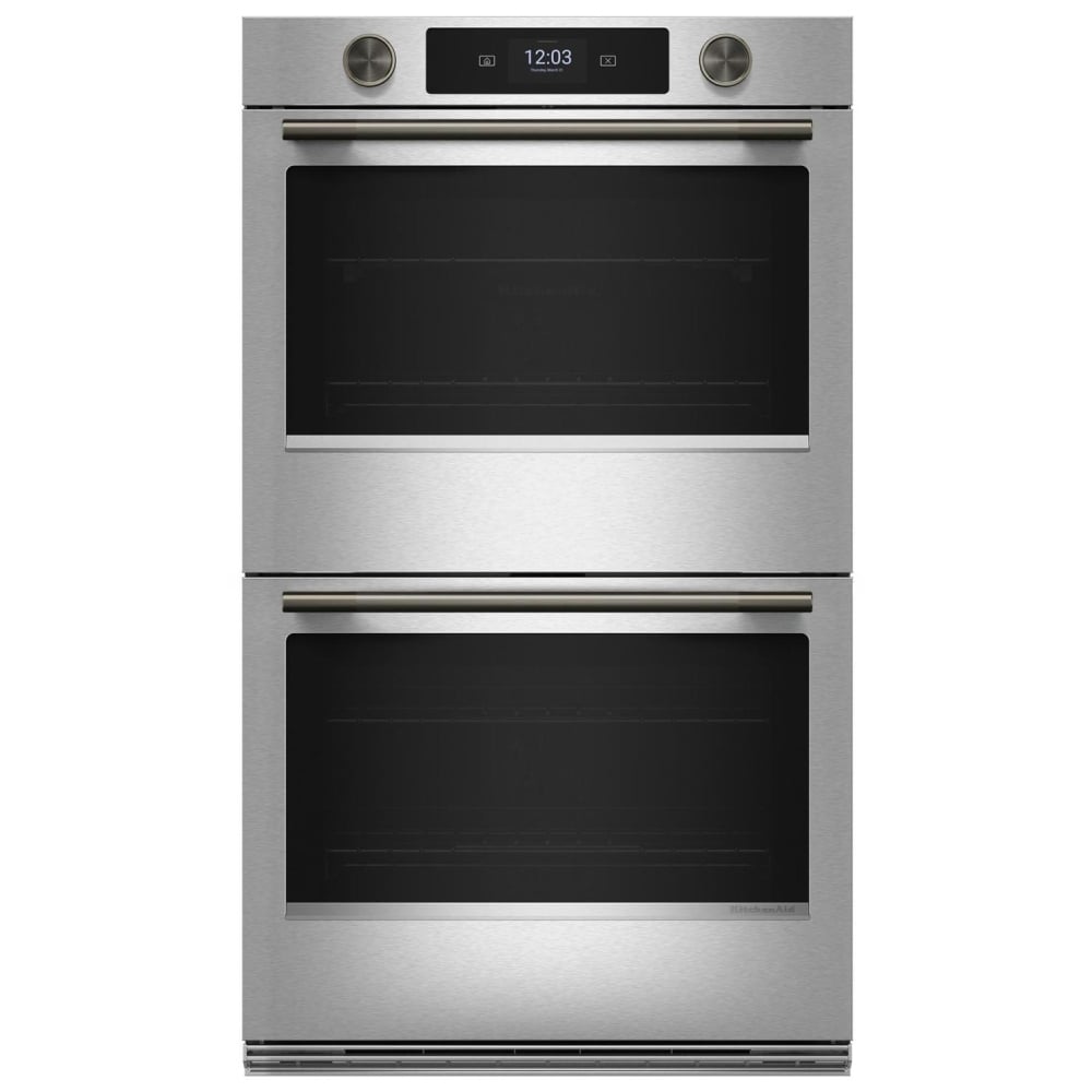 KitchenAid KOED730SPS Double Wall Oven, 30 inch Exterior Width, True Convection (Both Ovens), 10 cu. ft. Capacity, Temperature Probe, Wifi Enabled, Air Fry, PrintShield Stainless colour