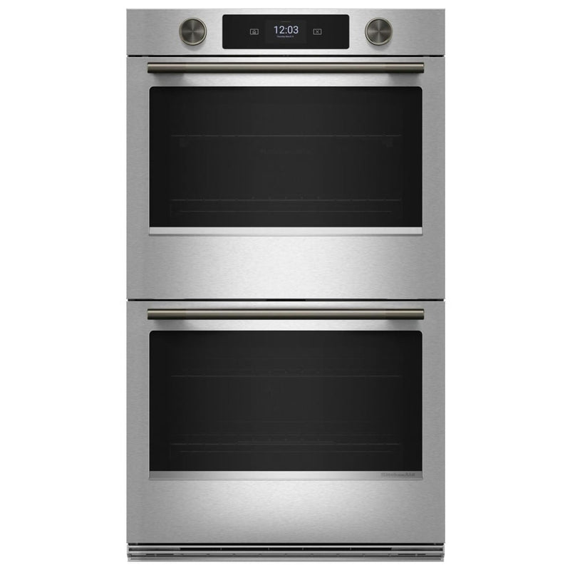 KitchenAid KOED730SPS Double Wall Oven, 30 inch Exterior Width, True Convection (Both Ovens), 10 cu. ft. Capacity, Temperature Probe, Wifi Enabled, Air Fry, PrintShield Stainless colour