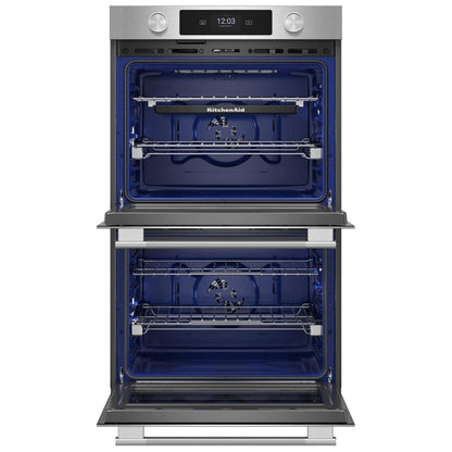 KitchenAid KOED730SPS Double Wall Oven, 30 inch Exterior Width, True Convection (Both Ovens), 10 cu. ft. Capacity, Temperature Probe, Wifi Enabled, PrintShield Stainless colour