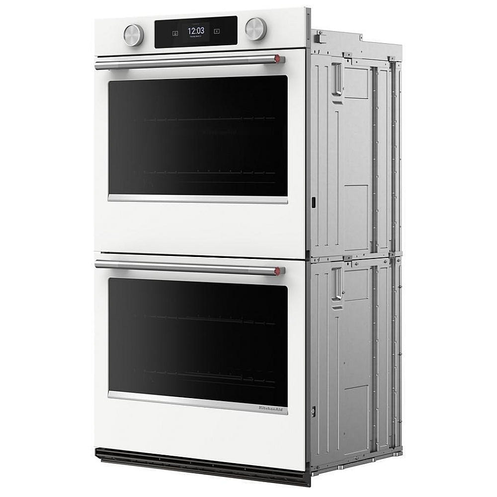 KitchenAid KOED730SWH Double Wall Oven, 30 inch Exterior Width, True Convection (Both Ovens), 10 cu. ft. Capacity, Temperature Probe, Wifi Enabled, White colour