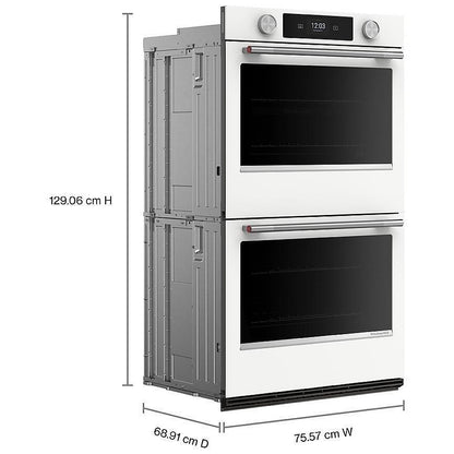 KitchenAid KOED730SWH Double Wall Oven, 30 inch Exterior Width, True Convection (Both Ovens), 10 cu. ft. Capacity, Temperature Probe, Wifi Enabled, White colour