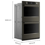 KitchenAid KOED930SBE Double Wall Oven, 30 inch Exterior Width, Both Ovens Convection, 10.0 cu. ft. Capacity, Temperature Probe, Air Fry, Black Ore colour