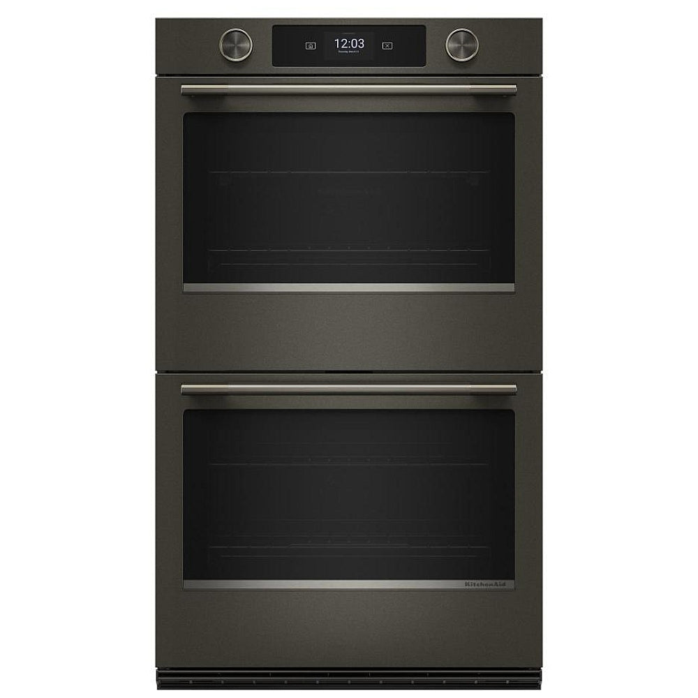KitchenAid KOED930SBE Double Wall Oven, 30 inch Exterior Width, Both Ovens Convection, 10.0 cu. ft. Capacity, Temperature Probe, Air Fry, Black Ore colour