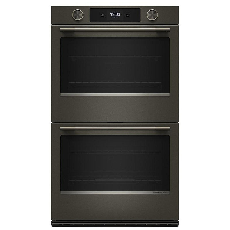 KitchenAid KOED930SBE Double Wall Oven, 30 inch Exterior Width, Both Ovens Convection, 10.0 cu. ft. Capacity, Temperature Probe, Air Fry, Black Ore colour