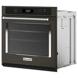 KitchenAid KOES527PBS Single Wall Oven, 27 inch Exterior Width, True Convection, Self Clean, 4.3 cu. ft. Capacity, Wifi Enabled, Air Fry, Black Stainless Steel colour