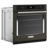 KitchenAid KOES527PBS Single Wall Oven, 27 inch Exterior Width, True Convection, Self Clean, 4.3 cu. ft. Capacity, Wifi Enabled, Air Fry, Black Stainless Steel colour