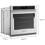 KitchenAid KOES530PSS Single Wall Oven, 30 inch Exterior Width, True Convection, Self Clean, 5 cu. ft. Capacity, Air Fry, Stainless Steel colour
