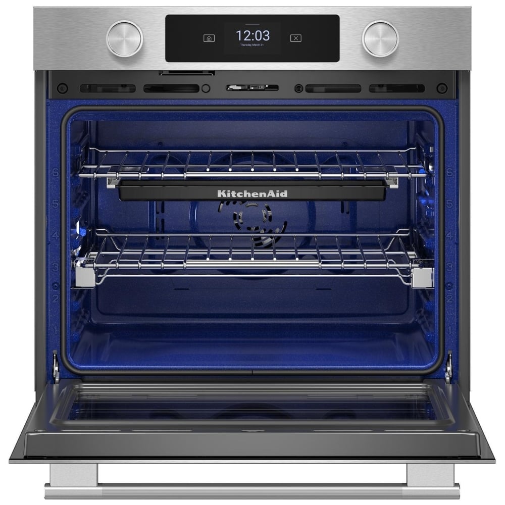 KitchenAid KOES727SPS Single Wall Oven, 27 inch Exterior Width, True Convection, 4.3 cu. ft. Capacity, Air Fry, PrintShield Stainless colour