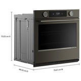 KitchenAid KOES730SBE Single Wall Oven, 30 inch Exterior Width, True Convection, Self Clean, 5 cu. ft. Capacity, Temperature Probe, Wifi Enabled, Air Fry, Black Ore colour
