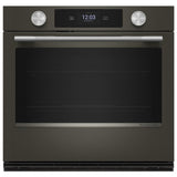 KitchenAid KOES730SBE Single Wall Oven, 30 inch Exterior Width, True Convection, Self Clean, 5 cu. ft. Capacity, Temperature Probe, Wifi Enabled, Air Fry, Black Ore colour