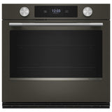 KitchenAid KOES730SBE Single Wall Oven, 30 inch Exterior Width, True Convection, Self Clean, 5 cu. ft. Capacity, Temperature Probe, Wifi Enabled, Air Fry, Black Ore colour