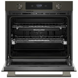 KitchenAid KOES730SBE Single Wall Oven, 30 inch Exterior Width, True Convection, Self Clean, 5 cu. ft. Capacity, Temperature Probe, Wifi Enabled, Air Fry, Black Ore colour