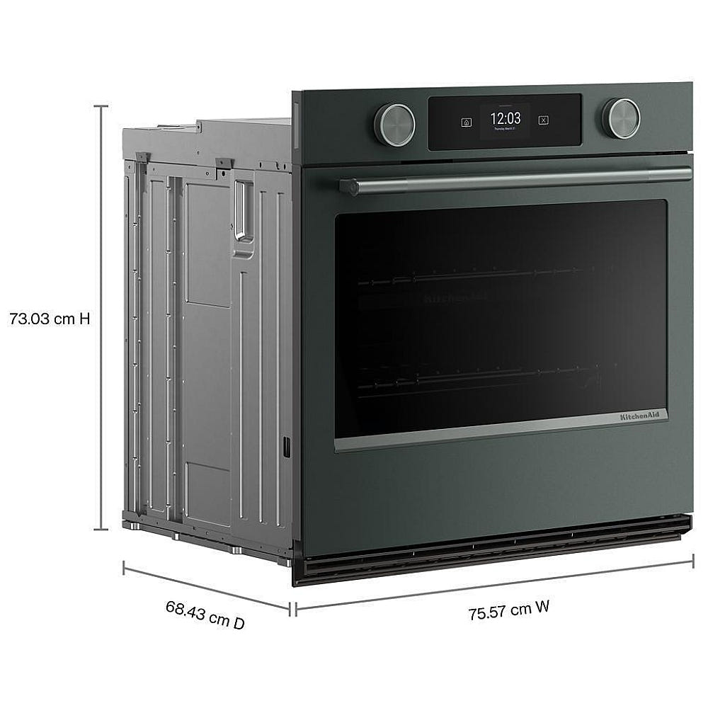 KitchenAid KOES730SJP Single Wall Oven, 30 inch Exterior Width, True Convection, 5 cu. ft. Capacity, Temperature Probe, WiFi Enabled, Air Fry, Juniper Colour