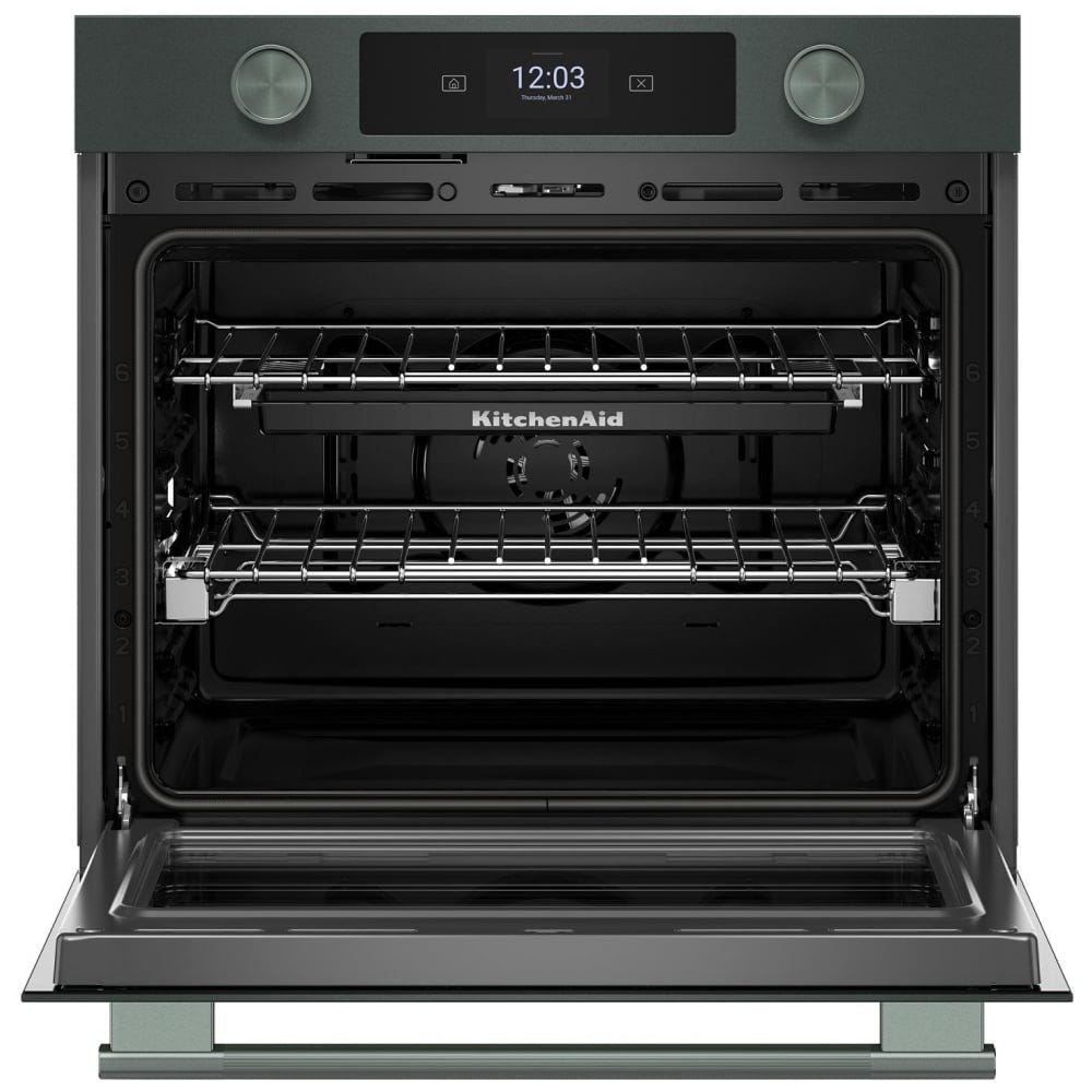 KitchenAid KOES730SJP Single Wall Oven, 30 inch Exterior Width, True Convection, 5 cu. ft. Capacity, Temperature Probe, WiFi Enabled, Air Fry, Juniper Colour