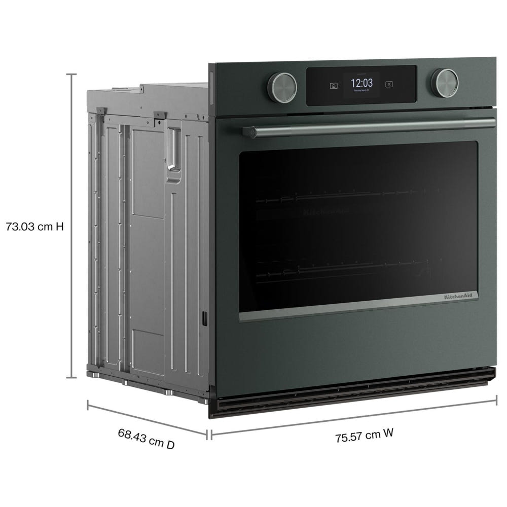 KitchenAid KOES730SJP Single Wall Oven, 30 inch Exterior Width, True Convection, 5 cu. ft. Capacity, Temperature Probe, WiFi Enabled, Air Fry, Juniper Colour