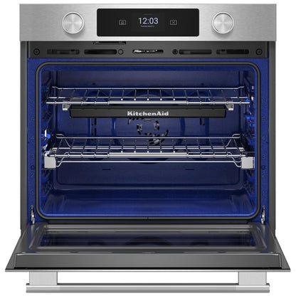 KitchenAid KOES730SPS Single Wall Oven, 30 inch Exterior Width, True Convection, 5 cu. ft. Capacity, Temperature Probe, WiFi Enabled, Air Fry, PrintShield Stainless colour