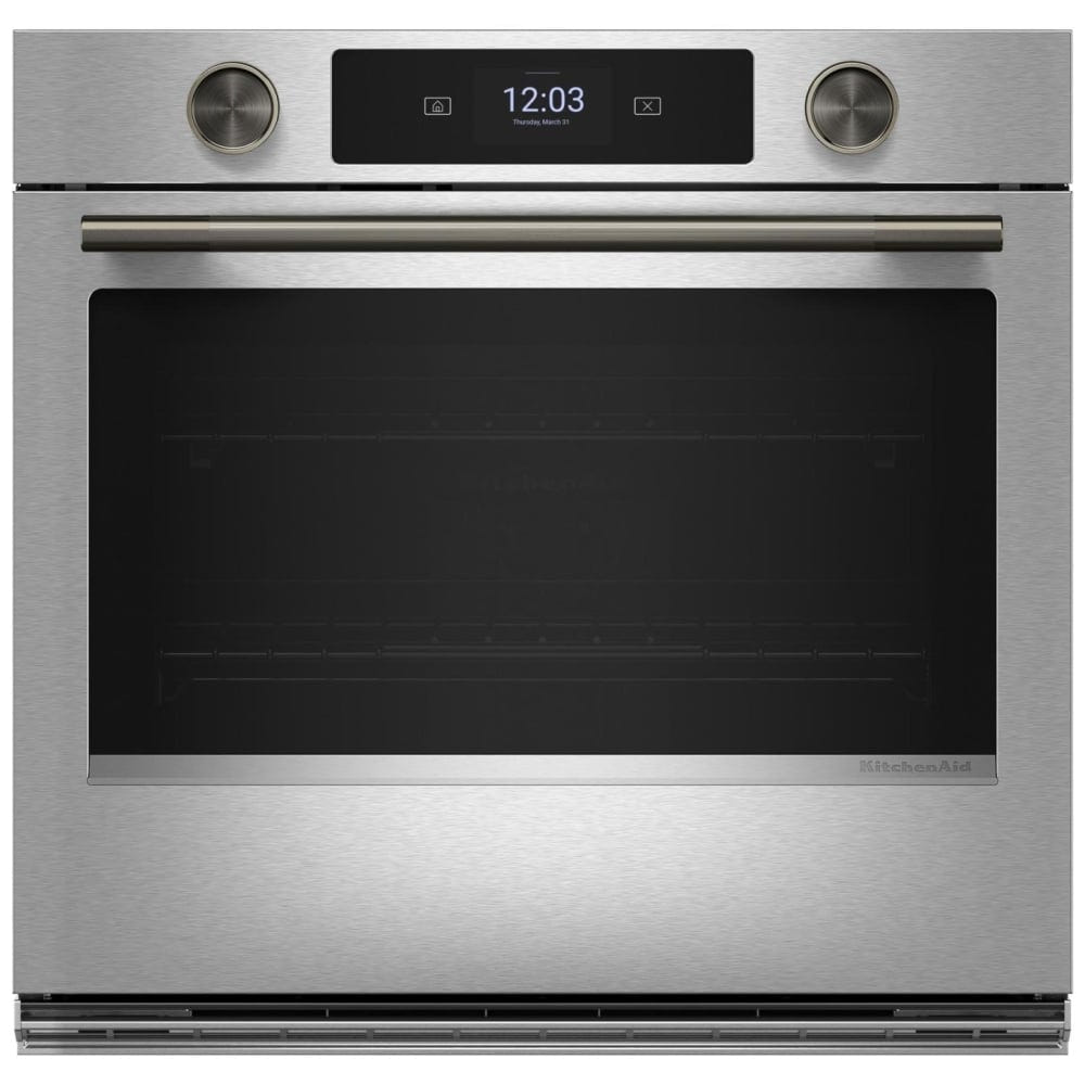 KitchenAid KOES730SPS Single Wall Oven, 30 inch Exterior Width, True Convection, 5 cu. ft. Capacity, Temperature Probe, WiFi Enabled, Air Fry, PrintShield Stainless colour