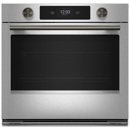 KitchenAid KOES730SPS Single Wall Oven, 30 inch Exterior Width, True Convection, 5 cu. ft. Capacity, Temperature Probe, WiFi Enabled, Air Fry, PrintShield Stainless colour