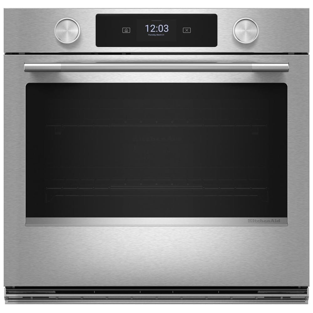 KitchenAid KOES730SPS Single Wall Oven, 30 inch Exterior Width, True Convection, 5 cu. ft. Capacity, Temperature Probe, WiFi Enabled, Air Fry, PrintShield Stainless colour