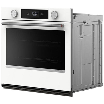KitchenAid KOES730SWH Single Wall Oven, 30 inch Exterior Width, True Convection, 5 cu. ft. Capacity, Temperature Probe, Wifi Enabled, Air Fry, White colour
