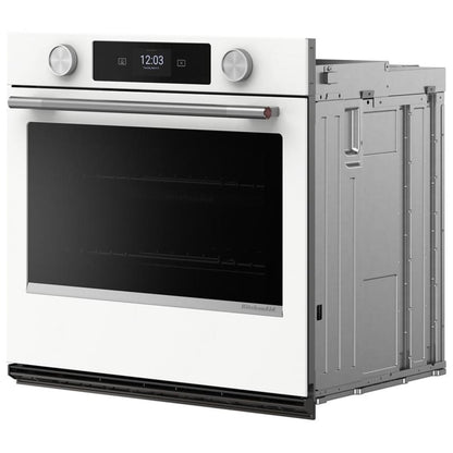 KitchenAid KOES730SWH Single Wall Oven, 30 inch Exterior Width, True Convection, 5 cu. ft. Capacity, Temperature Probe, Wifi Enabled, Air Fry, White colour