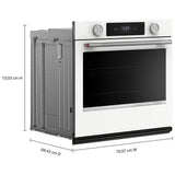 KitchenAid KOES730SWH Single Wall Oven, 30 inch Exterior Width, True Convection, Self Clean, 5 cu. ft. Capacity, Temperature Probe, Wifi Enabled, Air Fry, White colour