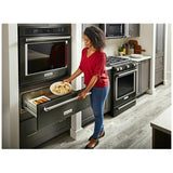 KitchenAid KOWT100EBS Warmer Drawer, 30 inch Exterior Width, 5 cu. ft. Capacity, Black Stainless Steel colour