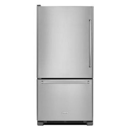 KitchenAid KRBL102ESS Bottom Freezer Refrigerator, 33 inch Width, ENERGY STAR Certified, 22.1 cu. ft. Capacity, Optional Ice Maker