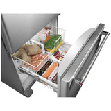 KitchenAid KRBL109ESS Bottom Freezer Refrigerator, 30 inch Width, Optional Ice Maker (Special Order), ENERGY STAR Certified, 18.7 cu. ft. Capacity, Stainless Steel colour