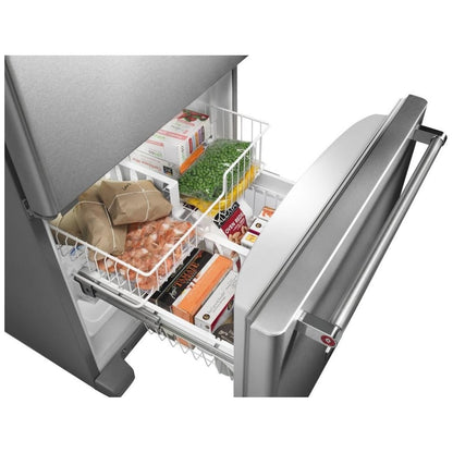 KitchenAid KRBL109ESS Bottom Freezer Refrigerator, 30 inch Width, Optional Ice Maker (Special Order), ENERGY STAR Certified, 18.7 cu. ft. Capacity, Stainless Steel colour