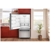 KitchenAid KRBL133SPS Bottom Freezer Refrigerator, 33 inch Width, Optional Ice Maker (Special Order), ENERGY STAR Certified, 22.1 cu. ft. Capacity, PrintShield Stainless colour