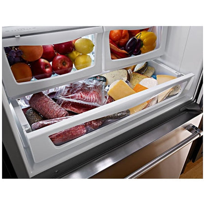 KitchenAid KRBR102ESS Bottom Freezer Refrigerator, 22.1 cu. ft. Capacity, ENERGY STAR Certified, Stainless Steel