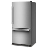 KitchenAid KRBR133SPS Bottom Freezer Refrigerator, 33 inch Width, Optional Ice Maker (Special Order), ENERGY STAR Certified, 22.1 cu. ft. Capacity, PrintShield Stainless colour