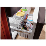 KitchenAid KRFC136RBS Counter Depth French Door Refrigerator, 36 inch Width, 20 cu. ft. Capacity, Counter Depth, Water Dispenser (Interior), Ice Dispenser (Freezer Located), ENERGY STAR Certified, Black Stainless Steel colour