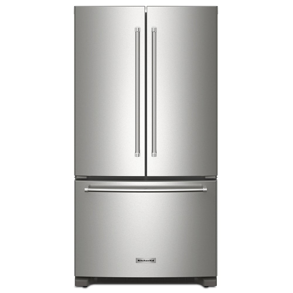 KitchenAid KRFC136RPS Counter Depth French Door Refrigerator, 36 inch Width, 20 cu. ft. Capacity, Counter Depth, Water Dispenser (Interior), Ice Dispenser (Freezer Located), ENERGY STAR Certified, Stainless Steel colour