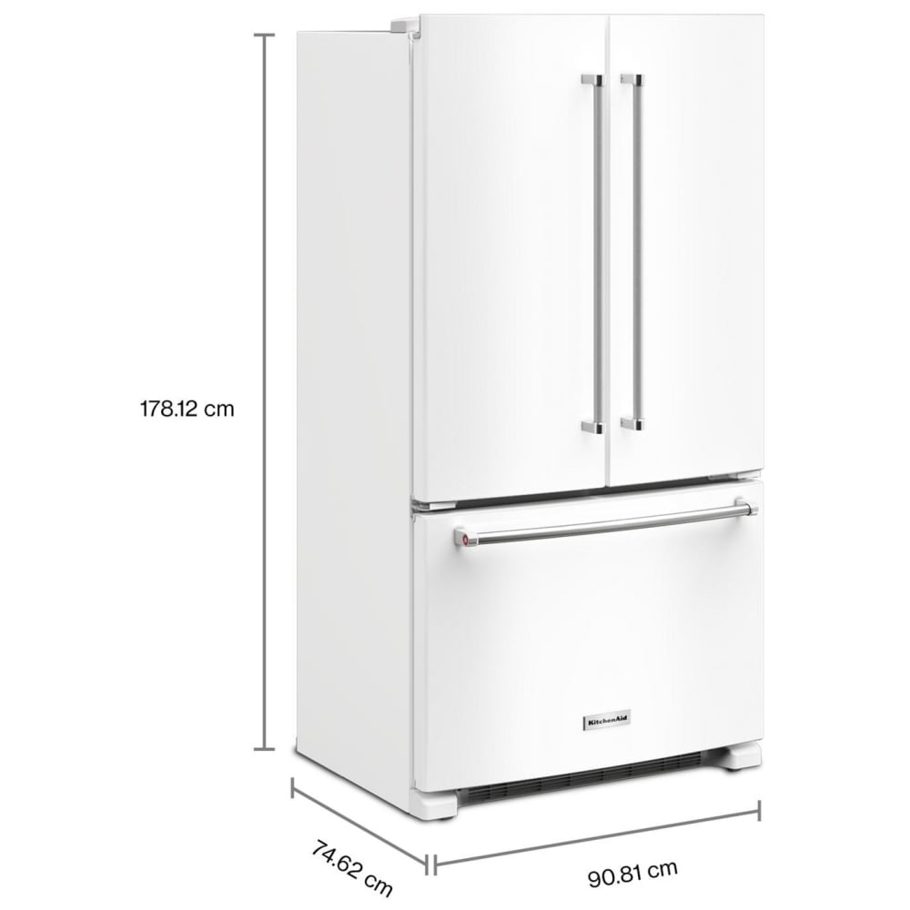 KitchenAid KRFC136RWH French Door Refrigerator
