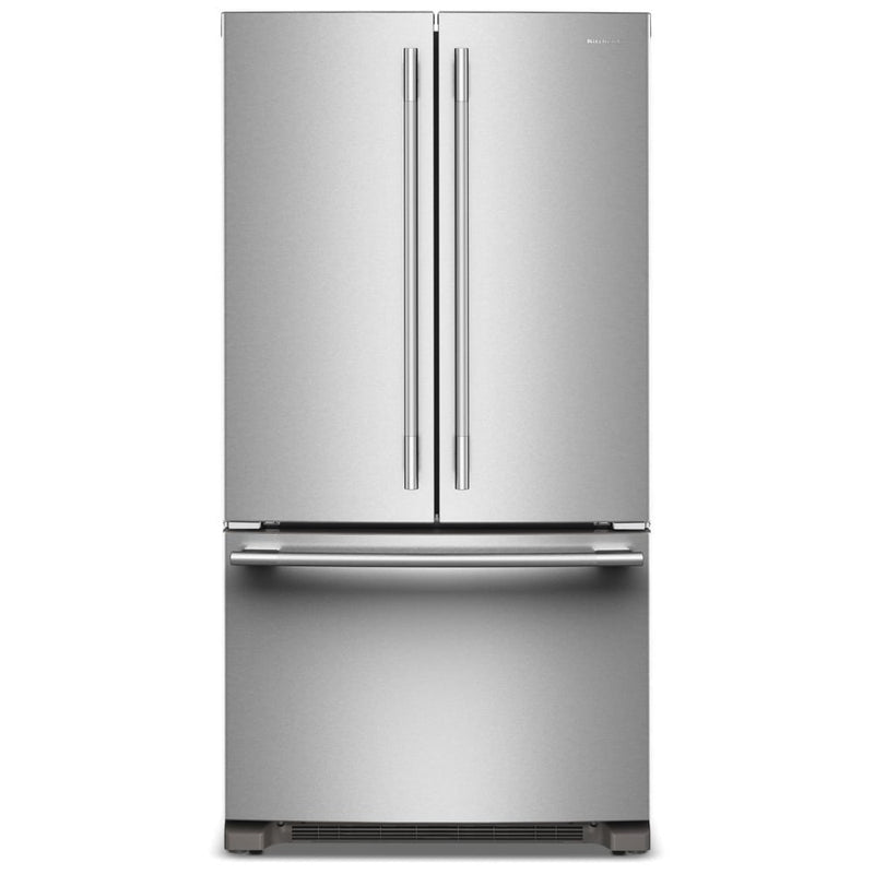 KitchenAid KRFC136SPS French Door Refrigerator, 36 inch Width, 20 cu. ft. Capacity, Counter Depth, Water Dispenser (Interior), Ice Dispenser (Freezer Located), ENERGY STAR Certified, PrintShield Stainless colour