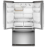 KitchenAid KRFC136SPS French Door Refrigerator, 36 inch Width, 20 cu. ft. Capacity, Counter Depth, Water Dispenser (Interior), Ice Dispenser (Freezer Located), ENERGY STAR Certified, PrintShield Stainless colour