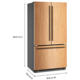 KitchenAid KRFC136TPA French Door Refrigerator, 36 inch Width, 21.9 cu. ft. Capacity, Counter Depth, Custom Panel Ready, Water Dispenser (Interior), Ice Dispenser (Freezer Located), Panel Ready, FreshChill™, FreshSeal™ Bins, Preserva® Food Care
