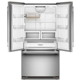 KitchenAid KRFC136TPS French Door Refrigerator, 36 inch Width, 21.9 cu. ft. Capacity, Counter Depth, Water Dispenser (Interior), Ice Dispenser (Freezer Located), PrintShield Stainless colour